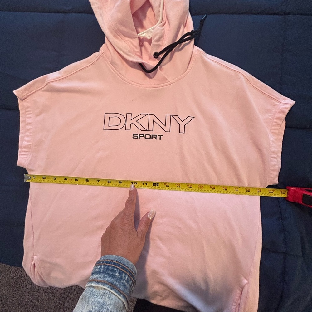DKNY - Pink Hoodie Dress • sz S - Picture 4 of 8